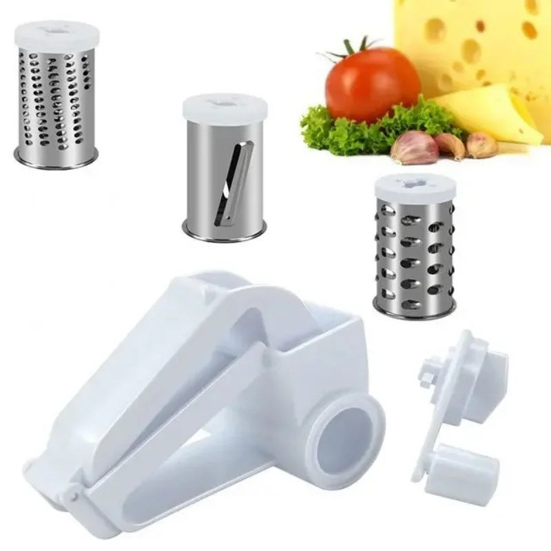 Three in One Set Hand Rotating Cheese Planer Creative Kitchen Tool Cheese Cheese Grater Multifunctional Cheese Grater