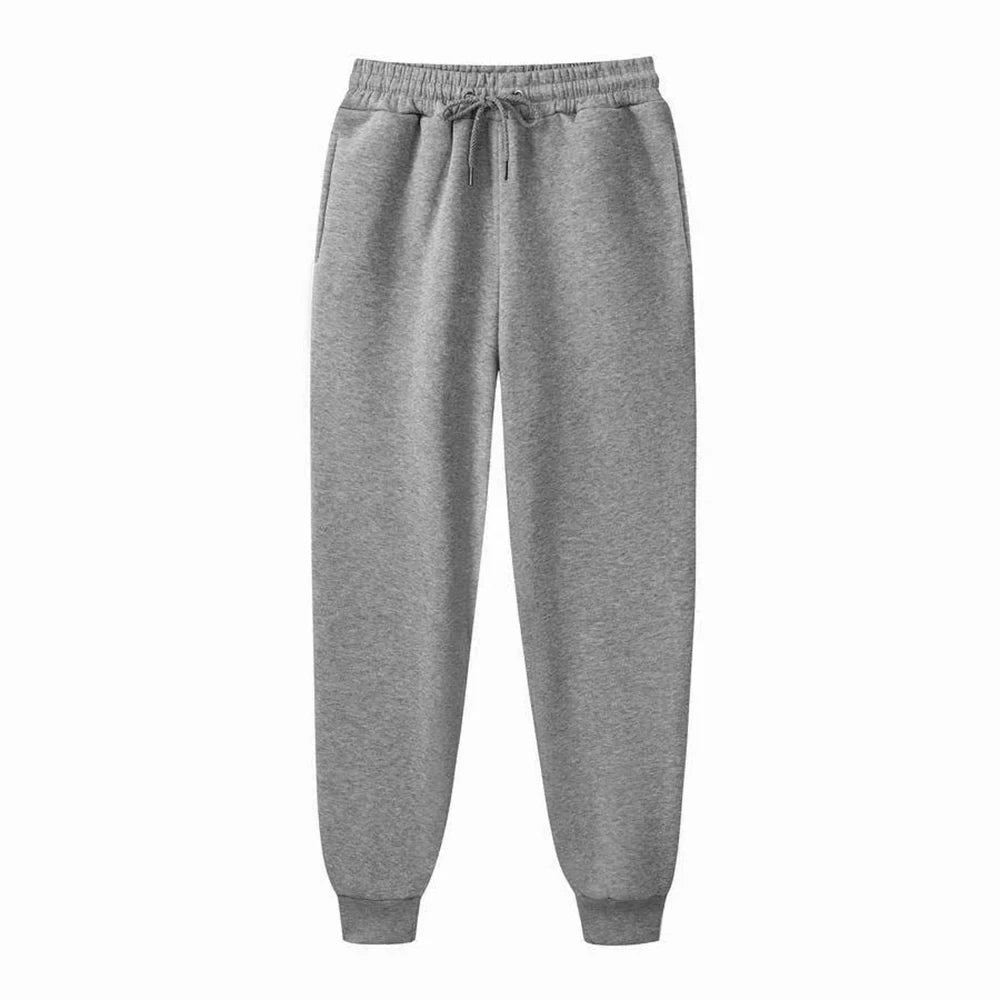 Fashion Womens Casual Sports Pants Running Workout Jogging Warm Fleece Trousers Couple Solid Outdoors Sweatpants Streetwear