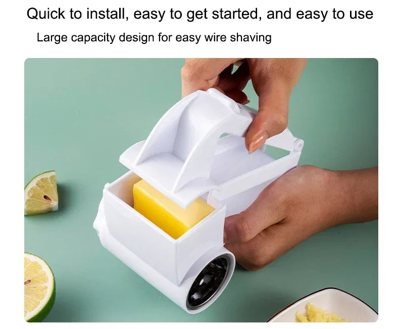 Three in One Set Hand Rotating Cheese Planer Creative Kitchen Tool Cheese Cheese Grater Multifunctional Cheese Grater