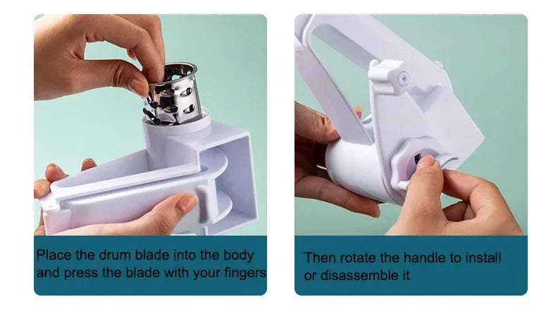 Three in One Set Hand Rotating Cheese Planer Creative Kitchen Tool Cheese Cheese Grater Multifunctional Cheese Grater