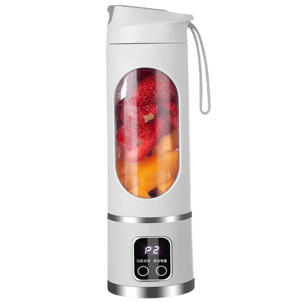 Portable Blender 450ml Electric Juicer Fruit Mixers 1500mAh USB Rechargeable Smoothie Mini Electric Juicer with 12 Blades