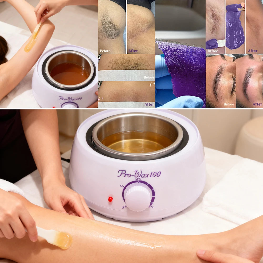 LULAA Electric Wax Warmer and Heater for Soft Paraffin for  Hair Removal with Adjustable Temperature for Salon Quality for Home