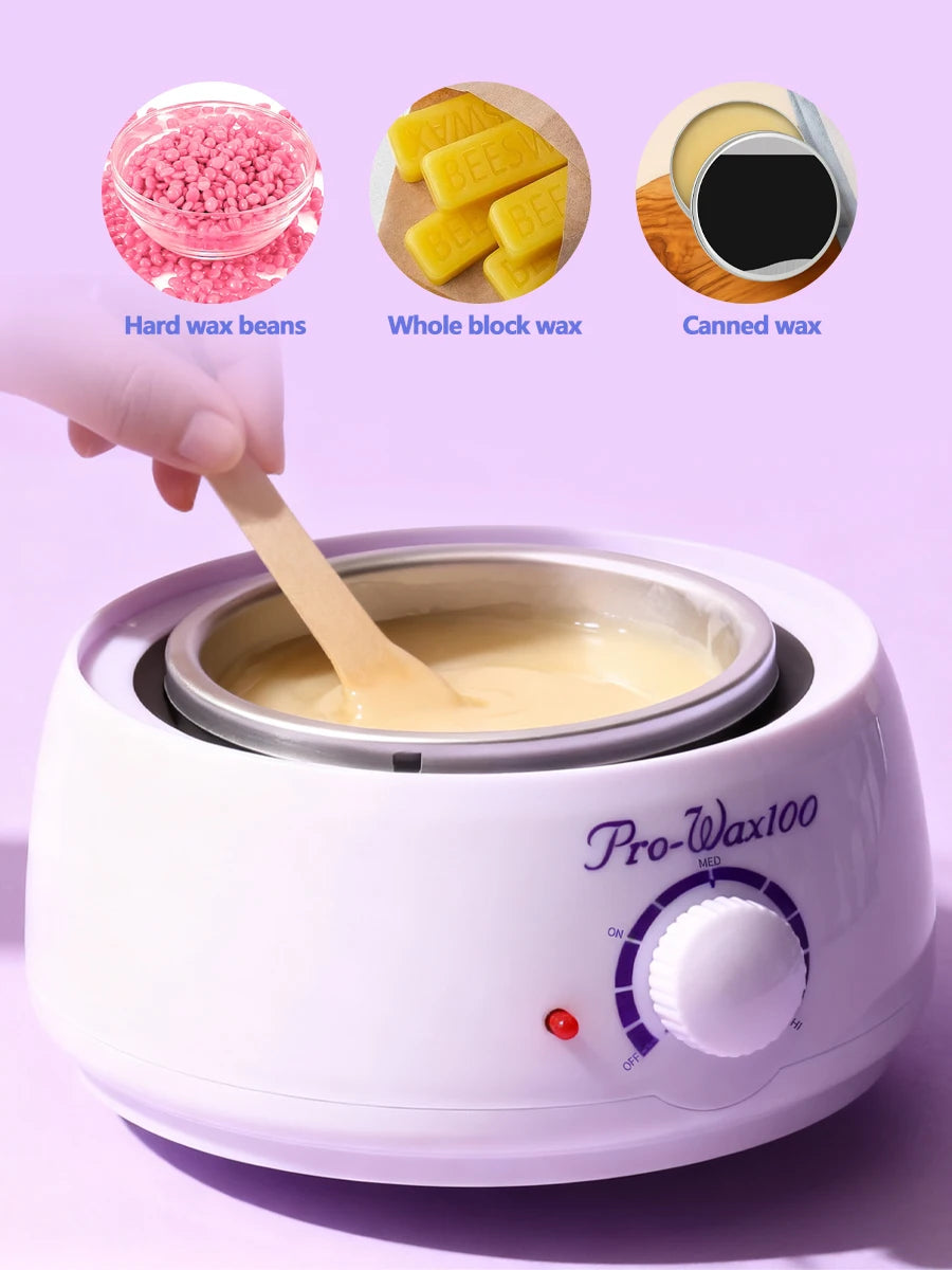 LULAA Electric Wax Warmer and Heater for Soft Paraffin for  Hair Removal with Adjustable Temperature for Salon Quality for Home