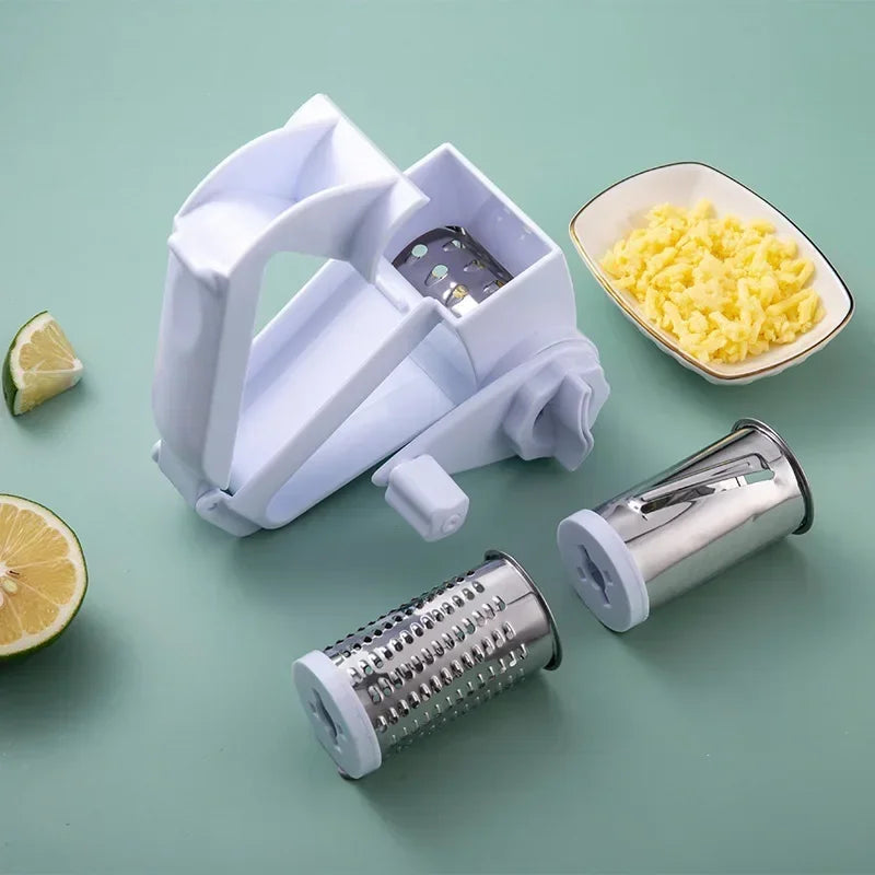 Three in One Set Hand Rotating Cheese Planer Creative Kitchen Tool Cheese Cheese Grater Multifunctional Cheese Grater