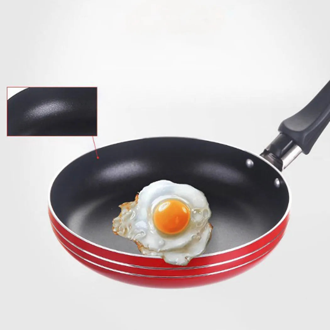12cm/14cm/16/18cm Mini Frying Pan Non-Stick Steel Frypan Pot Saucepan Random Color For Cookware Kitchen Cookware