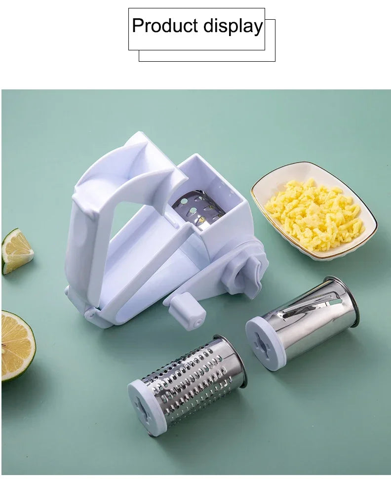 Three in One Set Hand Rotating Cheese Planer Creative Kitchen Tool Cheese Cheese Grater Multifunctional Cheese Grater
