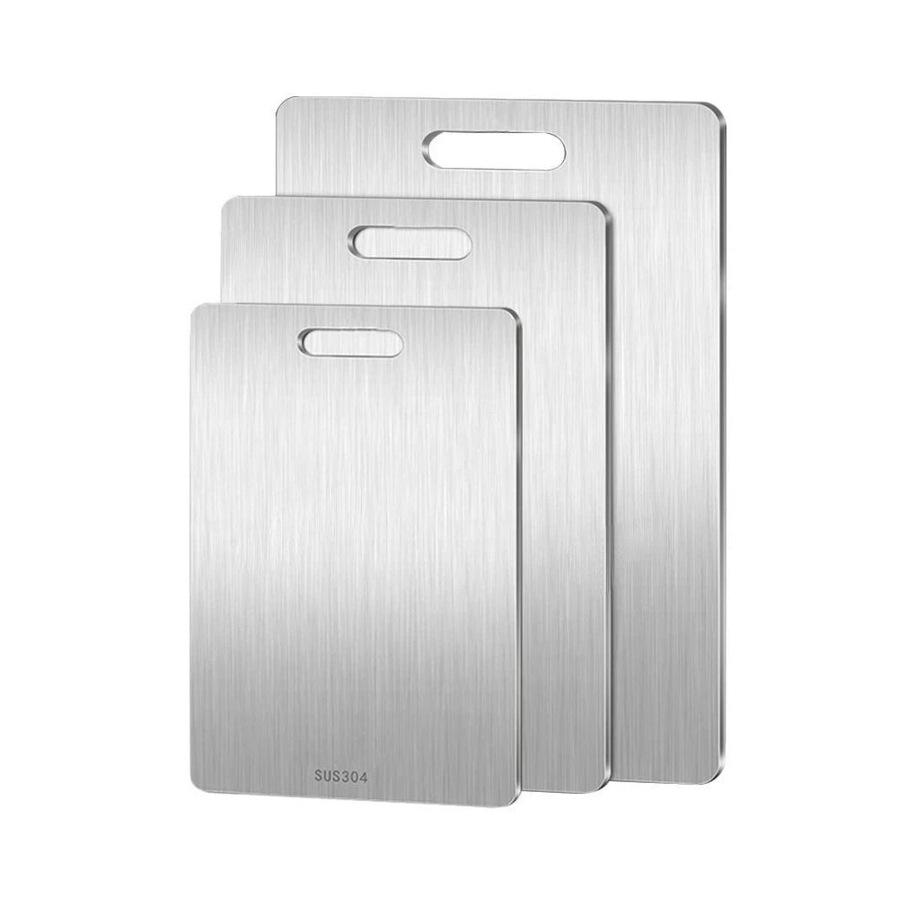 New Cutting Board for Kitchen 316 Stainless Steel Chopping Board Thickened Board Double Sided Food Grade Fruit Meat Chopping